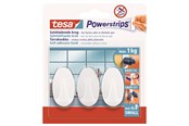 Badeværelsestilbehør - tesa Powerstrips Hooks Small Oval self-adhesive White - 57533-00006-20