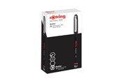 Skrive- og Tegneværktøjer - Rotring rOtring Rollerball Pen | Nålespids (0,5 mm) Rullepunkt til præcis skrivning | Sort blæk | 12 Antal - 2146103