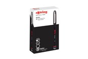 Skrive- og Tegneværktøjer - Rotring rOtring Rollerball Pen | Finpunkt (0,7 mm) til tydelig skrift | Sort blæk | 12 Antal - 2146104