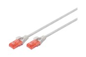 Netværkskabel - DIGITUS patch cable - 50 cm - grey - Grå - 0.5m - DK-1617-005-10