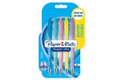 Skrive- og Tegneværktøjer - Paper Mate Flexgrip Ultra Pastel kuglepenne | Medium spids (1,0 mm) | Sort blæk | Pastelhylster | 5 Stk - 2152934
