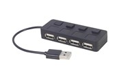 USB hub - Gembird UHB-U2P4-05 - hub - 4 ports USB hub - 4 ports - Sort - UHB-U2P4-05