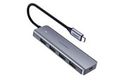 USB hub - UGREEN 4-in-1 USB C Hub USB hub - USB 3.2 - 4 ports - Sølv - 70336