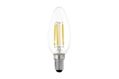 Lyskilder - EGLO LED pære C35 Kerte 4,5W/827 470 lumen klar 3-trin dæmbar E14 - 110182
