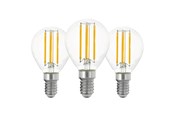 Lyskilder - EGLO LED pære P45 Krone 7W/827 806 lumen klar 3-pak E14 - 113106