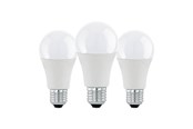 Lyskilder - EGLO LED pære A60 Standard 8,5W/830 806 lumen mat 3-pak E27 - 113111