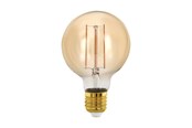 Lyskilder - EGLO LED pære G80 Globe 4W/817 300 lumen amber dæmpbar E27 - 110063