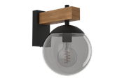 Lamper - EGLO BUFALATA væglampe, sort/brun - 900671