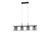 Lamper - EGLO Catterick Langbord 4L E27 Sort - 43773