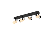 Lamper - EGLO Cayuca Spot Gu10 4X250Lm Sort/Brun - 900438