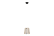 Lamper - EGLO FATTORIA pendel, natur/hvid/sort - 900902