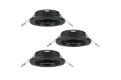 Lamper - EGLO AGULO indbygningsspot, sort - 75673