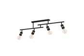 Lamper - EGLO Lurone Loft 4Xe27 L1000 Sort - 900176