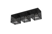 Lamper - EGLO Piedritas Loft 3Xe27 730X180 Sort - 900357