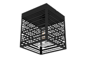 Lamper - EGLO PIEDRITAS loftlampe 180x180 mm, sort - 900355