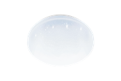 Lamper - EGLO POGLIOLA-S plafond Ø260 mm, LED 12W 1250lm 4000K, hvid/krystaleffekt - 75504