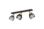 Lamper - EGLO Stillington 1 Skinne 3Xe27 Sort/Natur - 43928