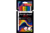 Hobby artikler - STABILO  Pen 68 ARTY,  sæt med 12 pensel penne - 204029