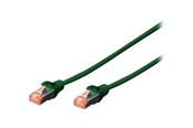 Netværkskabel - DIGITUS patch cable - 50 cm - green RAL 6016 - 0.5m - DK-1644-005/G
