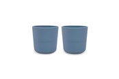 Baby Udstyr - Filibabba Silikone kop 2-pak - Powder Blue - FI-SI019