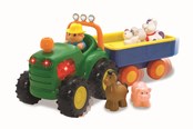 Babylegetøj - Happy Baby Traktor med Vogn og Dyr - 502038