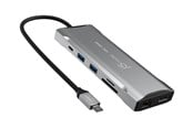 Dockingstation - j5create 11-in-1 USB-C Triple-Monitor Dock (with Ethernet and 100W PD) - JCD397-N