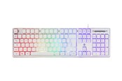 Tastatur - Deltaco GAMING Full Size - Gaming Tastatur - Nordisk - Hvid - GAM-021-RGB-W