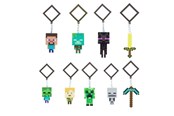 Merchandise - Paladone - Minecraft Backpack Buddies (Assorted) - Nøglering - PP10844MCF
