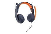 Hovedtelefoner/headset - Logitech Zone Learn Wired On-Ear Headset for Learners 3.5mm AUX - headphones with mic - replacement - 981-001372