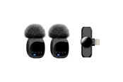 Mobil - Andet Tilbehør - Lippa Dual Wireless Wind Protected Microphone With Lightning Connector - LPR82-L