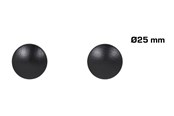 Beslag & hængsler  - Home>it Wooden Knob Ø25 mm Oak Black 2-pack - 12815
