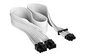 Strømkabel (intern) - Corsair Premium individually sleeved 12VHPWR - Hvid - CP-8920332