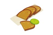 Trælegetøj - Goki Bread Board with Sandwiches Wood - 51812
