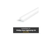 Smart Home - Light Solutions Aluminum profile - Model C for Philips Hue and WiZ - White - 5714255008081