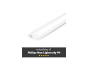 Smart Home - Light Solutions Aluminiumsprofil - Model G til Philips Hue og LIFX - Hvid - 1 meter - 5714255008111