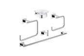Badeværelsestilbehør - Grohe Essentials Cube tilbehørssæt 5-i-1 krom - 40758001