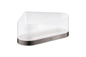 Badeværelsestilbehør - Grohe Selection Bakke til hjørne med holder poleret hard graphite - 41038A00