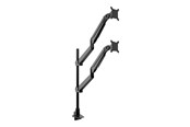 Vægbeslag, AV-Beslag & AV-Møbler - Multibrackets M - mounting kit - gas lift - for 2 LCD displays - VESA dual stacked pole - black - Max 20 kg - recommended for 15"-34" - 7350105214288