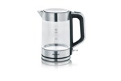 Elkedel - SEVERIN Elkedel WK 3420 - glass/brushed stainless steel/black - Glass/brushed stainless steel/black - 2200 W - WK3420