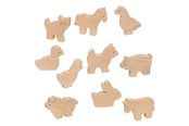 Trælegetøj - Goki Wooden Farm Animals 10pcs. - 53871