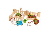 Trælegetøj - Goki Dollhouse Garden Set 32 pcs. - 51729