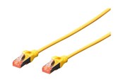 Netværkskabel - DIGITUS Professional patch cable - 50 cm - yellow - Gul - 0.5m - DK-1644-005-Y-10