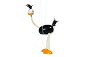 Dukke, bamse og udstyr - Goki Wooden Marionette Ostrich - SO104