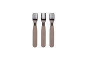 Baby Udstyr - Filibabba Silikone gafler 3-pak - Warm Grey - FI-02263