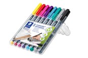 Skrive- og Tegneværktøjer - Staedtler Lumocolor Perm F 1,0mm 8 ass/boks - 318 WP8-2