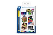 Skrive- og Tegneværktøjer - Staedtler Lumocolor Perm F 0,6mm 10 ass/boks - 318 C10
