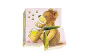Puslespil - Goki Wooden Block Puzzle Baby Animals Blok - 57056