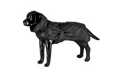 Hunde - Dogman Dog Raincoat Aqua Black 65cm - 757101
