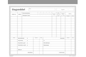 Blokke, Formularer & Notesbøger - Mayland Dagsseddel 2 x 50 sider m. kopi - 92220010