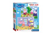 Puslespil - Clementoni Puzzle Peppa Pig 2x20st. Floor - 24778